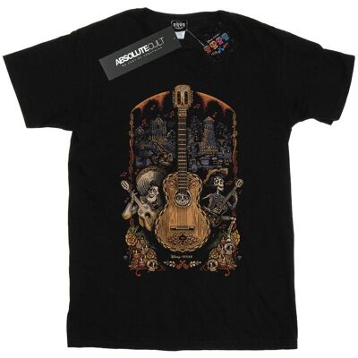 Disney Koszulka Damska / Damska Coco Guitar Poster Cotton Boyfriend T-Shirt (3XL / Czarny) Disney Koszulka Damska / Damska Coco Guitar Poster Cotton Boyfriend T-Shirt (3XL / Czarny)