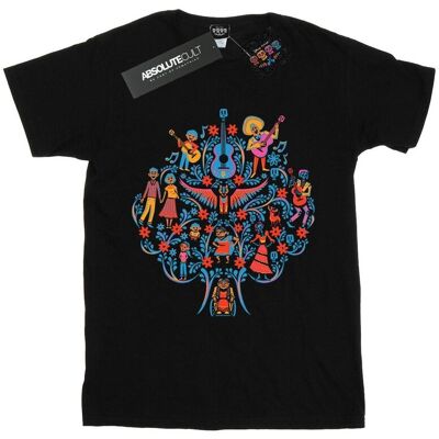 Disney Koszulka Damska / Damska Coco Tree Pattern Cotton Boyfriend T-Shirt (L / Czarny) Disney Koszulka Damska / Damska Coco Tree Pattern Cotton Boyfriend T-Shirt (L / Czarny)
