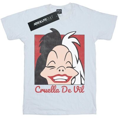 Disney Koszulka Damska / Damska Cruella De Vil Z Przyciętą Głową, Bawełniana Koszulka Typu Boyfriend (S (52-55 Cm) / Ciepły Biały) Disney Koszulka Damska / Damska Cruella De Vil Z Przyciętą Głową, Bawełniana Koszulka Typu Boyfriend (S (52-55 Cm) / Ciepły Biały)