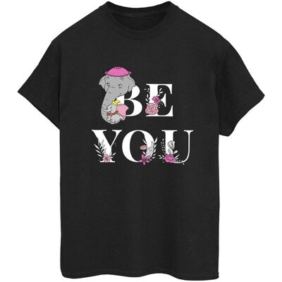 Disney Koszulka Damska / Damska Dumbo Be You Cotton Boyfriend T-Shirt (3XL / Czarny) Disney Koszulka Damska / Damska Dumbo Be You Cotton Boyfriend T-Shirt (3XL / Czarny)