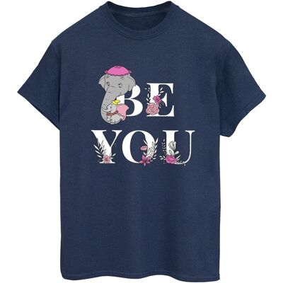 Disney Koszulka Damska / Damska Dumbo Be You Cotton Boyfriend T-Shirt (S (52-55 Cm) / Granatowy) Disney Koszulka Damska / Damska Dumbo Be You Cotton Boyfriend T-Shirt (S (52-55 Cm) / Granatowy)