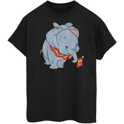 Disney Koszulka Damska / Damska Dumbo Classic Tied Up Ears Cotton Boyfriend T-Shirt (XXXXXS / Czarny) Disney Koszulka Damska / Damska Dumbo Classic Tied Up Ears Cotton Boyfriend T-Shirt (XXXXXS / Czarny)