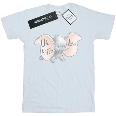 Disney Koszulka Damska / Damska Dumbo Happy Day Cotton Boyfriend T-Shirt (S (52-55 Cm) / Ciepły Biały) Disney Koszulka Damska / Damska Dumbo Happy Day Cotton Boyfriend T-Shirt (S (52-55 Cm) / Ciepły Biały)