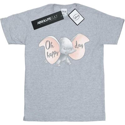 Disney Koszulka Damska / Damska Dumbo Happy Day Cotton Boyfriend T-Shirt (S (52-55 Cm) / Jasnoszary) Disney Koszulka Damska / Damska Dumbo Happy Day Cotton Boyfriend T-Shirt (S (52-55 Cm) / Jasnoszary)