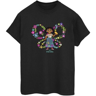 Disney Koszulka Damska / Damska Encanto Mirabel Butterfly Cotton Boyfriend T-Shirt (XXL (193cm) / Czarny) Disney Koszulka Damska / Damska Encanto Mirabel Butterfly Cotton Boyfriend T-Shirt (XXL (193cm) / Czarny)