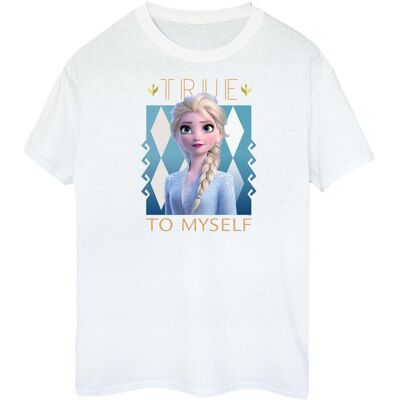 Disney Koszulka Damska / Damska Frozen 2 Elsa True To Myself Cotton Boyfriend T-Shirt (XXXXS / Ciepły Biały) Disney Koszulka Damska / Damska Frozen 2 Elsa True To Myself Cotton Boyfriend T-Shirt (XXXXS / Ciepły Biały)