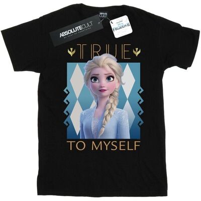 Disney Koszulka Damska / Damska Frozen 2 Elsa True To Myself Cotton Boyfriend T-Shirt (XXXXS / Czarny) Disney Koszulka Damska / Damska Frozen 2 Elsa True To Myself Cotton Boyfriend T-Shirt (XXXXS / Czarny)