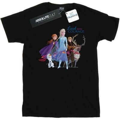 Disney Koszulka Damska / Damska Frozen 2 Lead With Courage Cotton Boyfriend T-Shirt (XXXXS / Czarny) Disney Koszulka Damska / Damska Frozen 2 Lead With Courage Cotton Boyfriend T-Shirt (XXXXS / Czarny)