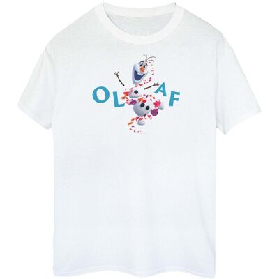 Disney Koszulka Damska / Damska Frozen 2 Olaf Leaf Jump Cotton Boyfriend T-Shirt (XXXXS / Ciepły Biały) Disney Koszulka Damska / Damska Frozen 2 Olaf Leaf Jump Cotton Boyfriend T-Shirt (XXXXS / Ciepły Biały)