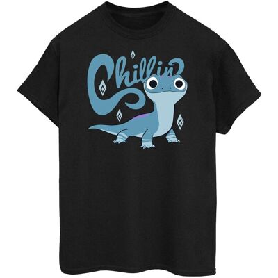 Disney Koszulka Damska / Damska Frozen 2 Salamander Bruni Tough Cotton Boyfriend T-Shirt (M / Czarny) Disney Koszulka Damska / Damska Frozen 2 Salamander Bruni Tough Cotton Boyfriend T-Shirt (M / Czarny)