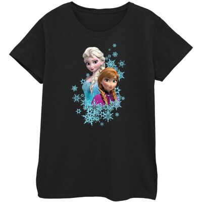Disney Koszulka Damska / Damska Frozen Elsa I Anna Sisters Cotton T-Shirt (XL 8,5-9 / Czarny) Disney Koszulka Damska / Damska Frozen Elsa I Anna Sisters Cotton T-Shirt (XL 8,5-9 / Czarny)