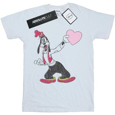 Disney Koszulka Damska / Damska Goofy Love Heart Cotton Boyfriend T-Shirt (S (52-55 Cm) / Ciepły Biały) Disney Koszulka Damska / Damska Goofy Love Heart Cotton Boyfriend T-Shirt (S (52-55 Cm) / Ciepły Biały)