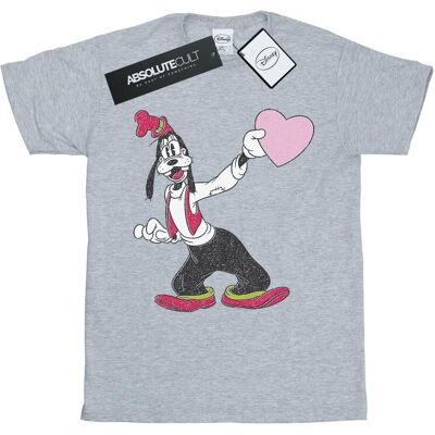 Disney Koszulka Damska / Damska Goofy Love Heart Cotton Boyfriend T-Shirt (S (52-55 Cm) / Jasnoszary) Disney Koszulka Damska / Damska Goofy Love Heart Cotton Boyfriend T-Shirt (S (52-55 Cm) / Jasnoszary)