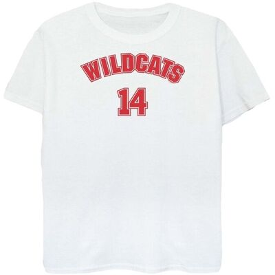 Disney Koszulka Damska / Damska High School Musical The Musical Wildcats 14 Cotton Boyfriend T-Shirt (S (52-55 Cm) / Ciepły Biały) Disney Koszulka Damska / Damska High School Musical The Musical Wildcats 14 Cotton Boyfriend T-Shirt (S (52-55 Cm) / Ciepły Biały)
