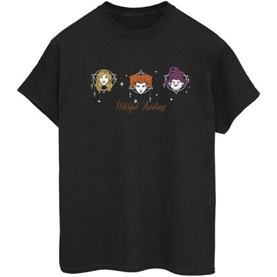 Disney Koszulka Damska / Damska Hocus Pocus Witchful Thinking Cotton Boyfriend T-Shirt (3XL / Czarny) Disney Koszulka Damska / Damska Hocus Pocus Witchful Thinking Cotton Boyfriend T-Shirt (3XL / Czarny)