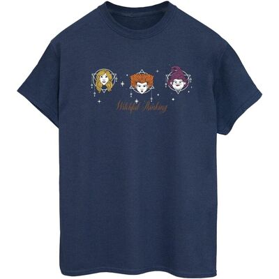 Disney Koszulka Damska / Damska Hocus Pocus Witchful Thinking Cotton Boyfriend T-Shirt (XXXXS / Granatowy) Disney Koszulka Damska / Damska Hocus Pocus Witchful Thinking Cotton Boyfriend T-Shirt (XXXXS / Granatowy)