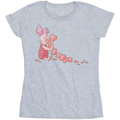 Disney Koszulka Damska / Damska Kubuś Puchatek Prosiaczek Chain Of Hearts Cotton T-Shirt (L / Jasnoszary) Disney Koszulka Damska / Damska Kubuś Puchatek Prosiaczek Chain Of Hearts Cotton T-Shirt (L / Jasnoszary)