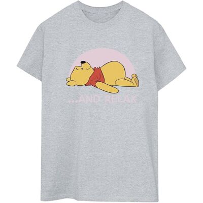 Disney Koszulka Damska / Damska Kubuś Puchatek Relax Cotton Boyfriend T-Shirt (S (52-55 Cm) / Jasnoszary) Disney Koszulka Damska / Damska Kubuś Puchatek Relax Cotton Boyfriend T-Shirt (S (52-55 Cm) / Jasnoszary)
