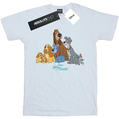 Disney Koszulka Damska / Damska Lady And The Tramp Classic Group Boyfriend T-Shirt (XXXXS / Ciepły Biały) Disney Koszulka Damska / Damska Lady And The Tramp Classic Group Boyfriend T-Shirt (XXXXS / Ciepły Biały)