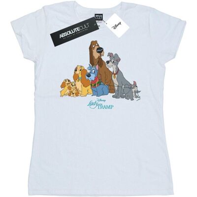Disney Koszulka Damska / Damska Lady And The Tramp Classic Group Cotton T-Shirt (XXL (193cm) / Ciepły Biały) Disney Koszulka Damska / Damska Lady And The Tramp Classic Group Cotton T-Shirt (XXL (193cm) / Ciepły Biały)