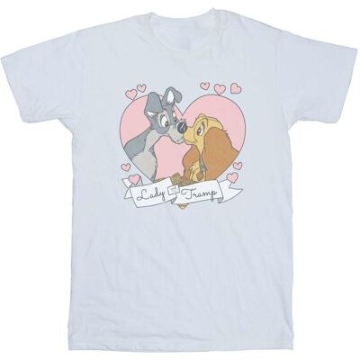 Disney Koszulka Damska / Damska Lady And The Tramp Love Cotton Boyfriend T-Shirt (S (52-55 Cm) / Ciepły Biały) Disney Koszulka Damska / Damska Lady And The Tramp Love Cotton Boyfriend T-Shirt (S (52-55 Cm) / Ciepły Biały)