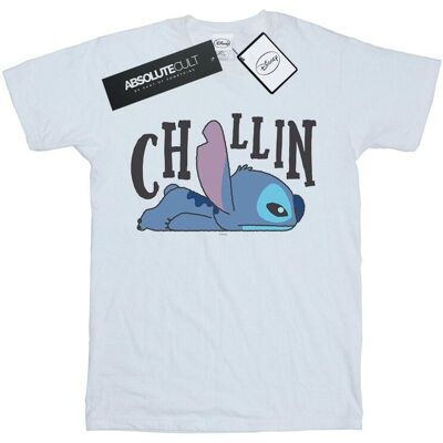 Disney Koszulka Damska / Damska Lilo And Stitch Chillin Cotton Boyfriend T-Shirt (S (52-55 Cm) / Ciepły Biały) Disney Koszulka Damska / Damska Lilo And Stitch Chillin Cotton Boyfriend T-Shirt (S (52-55 Cm) / Ciepły Biały)