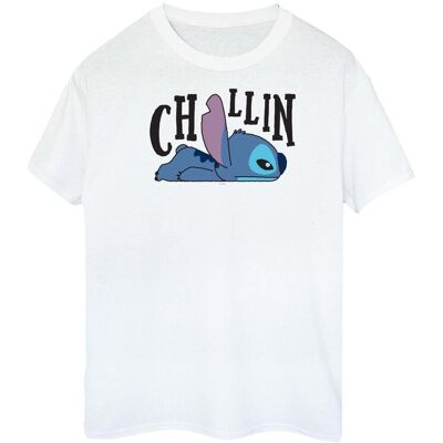 Disney Koszulka Damska / Damska Lilo And Stitch Chillin Cotton T-Shirt (XXL (193cm) / Ciepły Biały) Disney Koszulka Damska / Damska Lilo And Stitch Chillin Cotton T-Shirt (XXL (193cm) / Ciepły Biały)