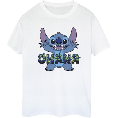 Disney Koszulka Damska / Damska Lilo And Stitch Ohana Blue Glitch Cotton Boyfriend T-Shirt (S (52-55 Cm) / Ciepły Biały) Disney Koszulka Damska / Damska Lilo And Stitch Ohana Blue Glitch Cotton Boyfriend T-Shirt (S (52-55 Cm) / Ciepły Biały)