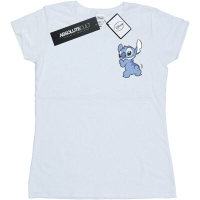 Disney Koszulka Damska / Damska Lilo And Stitch Z Bawełnianym Nadrukiem Z Tyłu Na Piersi (M / Ciepły Biały) Disney Koszulka Damska / Damska Lilo And Stitch Z Bawełnianym Nadrukiem Z Tyłu Na Piersi (M / Ciepły Biały)