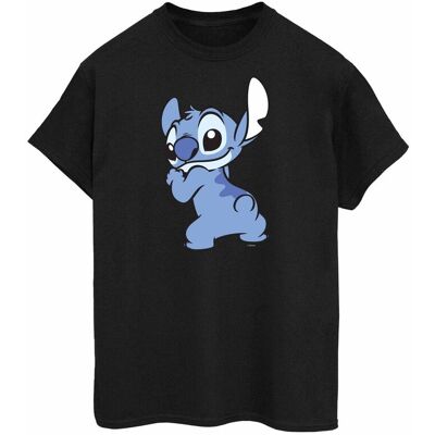 Disney Koszulka Damska / Damska Lilo And Stitch Z Nadrukiem Na Piersi Z Tyłu Bawełniana Koszulka Chłopięca (3XL / Czarny) Disney Koszulka Damska / Damska Lilo And Stitch Z Nadrukiem Na Piersi Z Tyłu Bawełniana Koszulka Chłopięca (3XL / Czarny)
