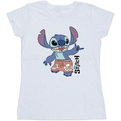 Disney Koszulka Damska / Damska Lilo & Stitch Bermuda Shorts Cotton T-Shirt (M / Ciepły Biały) Disney Koszulka Damska / Damska Lilo & Stitch Bermuda Shorts Cotton T-Shirt (M / Ciepły Biały)