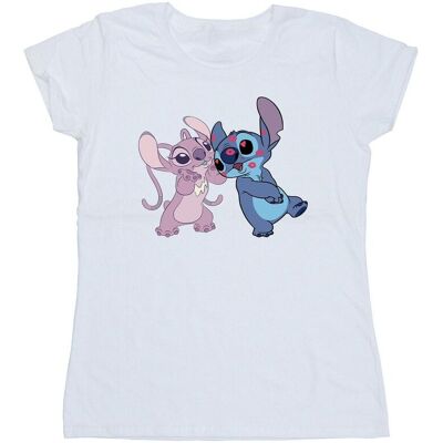 Disney Koszulka Damska / Damska Lilo & Stitch Kisses Cotton T-Shirt (XL 8,5-9 / Ciepły Biały) Disney Koszulka Damska / Damska Lilo & Stitch Kisses Cotton T-Shirt (XL 8,5-9 / Ciepły Biały)