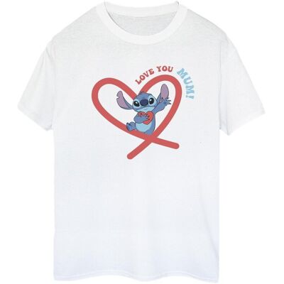 Disney Koszulka Damska / Damska Lilo & Stitch Love You Mum Cotton Boyfriend T-Shirt (S (52-55 Cm) / Ciepły Biały) Disney Koszulka Damska / Damska Lilo & Stitch Love You Mum Cotton Boyfriend T-Shirt (S (52-55 Cm) / Ciepły Biały)