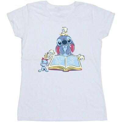 Disney Koszulka Damska / Damska Lilo & Stitch Reading A Book Cotton T-Shirt (Xxl (193Cm) / Ciepły Biały) Disney Koszulka Damska / Damska Lilo & Stitch Reading A Book Cotton T-Shirt (Xxl (193Cm) / Ciepły Biały)