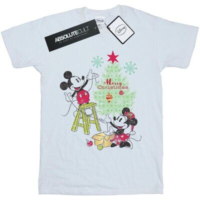 Disney Koszulka Damska / Damska Mickey And Minnie Christmas Tree Cotton Boyfriend T-Shirt (S (52-55 Cm) / Ciepły Biały) Disney Koszulka Damska / Damska Mickey And Minnie Christmas Tree Cotton Boyfriend T-Shirt (S (52-55 Cm) / Ciepły Biały)