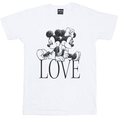 Disney Koszulka Damska / Damska Mickey I Minnie Mouse Love Cotton Boyfriend T-Shirt (S (52-55 Cm) / Ciepły Biały) Disney Koszulka Damska / Damska Mickey I Minnie Mouse Love Cotton Boyfriend T-Shirt (S (52-55 Cm) / Ciepły Biały)