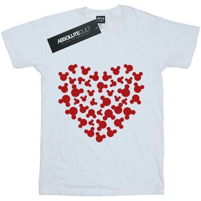Disney Koszulka Damska / Damska Mickey Mouse Heart Silhouette Cotton Boyfriend T-Shirt (S (52-55 Cm) / Ciepły Biały) Disney Koszulka Damska / Damska Mickey Mouse Heart Silhouette Cotton Boyfriend T-Shirt (S (52-55 Cm) / Ciepły Biały)