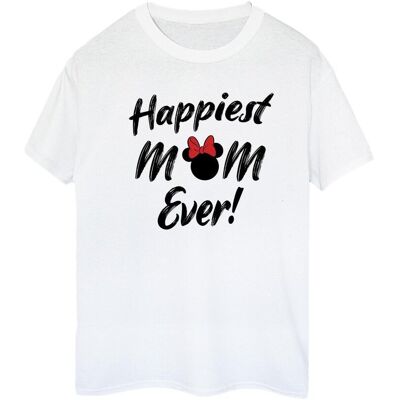 Disney Koszulka Damska / Damska Minnie Mouse Happiest Mom Ever Cotton Boyfriend T-Shirt (S (52-55 Cm) / Ciepły Biały) Disney Koszulka Damska / Damska Minnie Mouse Happiest Mom Ever Cotton Boyfriend T-Shirt (S (52-55 Cm) / Ciepły Biały)