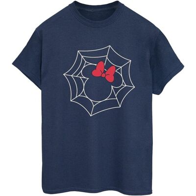 Disney Koszulka Damska / Damska Minnie Mouse Spider Web Cotton Boyfriend T-Shirt (3XL / Granatowy) Disney Koszulka Damska / Damska Minnie Mouse Spider Web Cotton Boyfriend T-Shirt (3XL / Granatowy)
