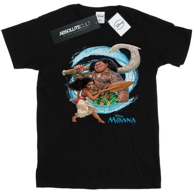 Disney Koszulka Damska / Damska Moana And Maui Wave Cotton Boyfriend T-Shirt (S (52-55 Cm) / Czarny) Disney Koszulka Damska / Damska Moana And Maui Wave Cotton Boyfriend T-Shirt (S (52-55 Cm) / Czarny)
