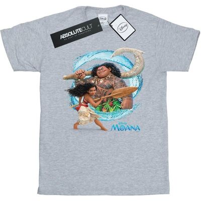 Disney Koszulka Damska / Damska Moana And Maui Wave Cotton Boyfriend T-Shirt (S (52-55 Cm) / Jasnoszary) Disney Koszulka Damska / Damska Moana And Maui Wave Cotton Boyfriend T-Shirt (S (52-55 Cm) / Jasnoszary)