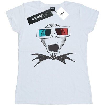 Disney Koszulka Damska / Damska Nightmare Before Christmas Jack Skellington 3D Glasses Cotton T-Shirt (XXL (193cm) / Ciepły Biały) Disney Koszulka Damska / Damska Nightmare Before Christmas Jack Skellington 3D Glasses Cotton T-Shirt (XXL (193cm) / Ciepły Biały)