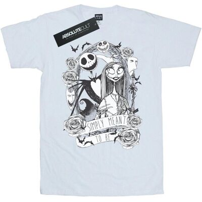 Disney Koszulka Damska / Damska Nightmare Before Christmas Simply Meant To Be Cotton Boyfriend T-Shirt (S (52-55 Cm) / Ciepły Biały) Disney Koszulka Damska / Damska Nightmare Before Christmas Simply Meant To Be Cotton Boyfriend T-Shirt (S (52-55 Cm) / Ciepły Biały)