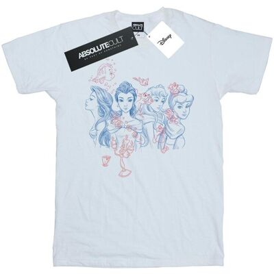 Disney Koszulka Damska / Damska Princess Sketch Cotton Boyfriend T-Shirt (S (52-55 Cm) / Ciepły Biały) Disney Koszulka Damska / Damska Princess Sketch Cotton Boyfriend T-Shirt (S (52-55 Cm) / Ciepły Biały)
