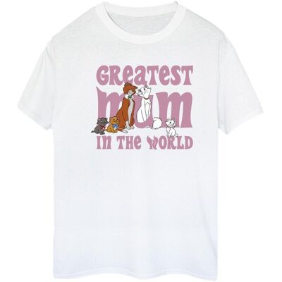 Disney Koszulka Damska / Damska The Aristocats Greatest Mum Cotton Boyfriend T-Shirt (S (52-55 Cm) / Ciepły Biały) Disney Koszulka Damska / Damska The Aristocats Greatest Mum Cotton Boyfriend T-Shirt (S (52-55 Cm) / Ciepły Biały)