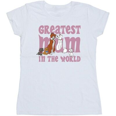 Disney Koszulka Damska / Damska The Aristocats Greatest Mum Cotton T-Shirt (L / Ciepły Biały) Disney Koszulka Damska / Damska The Aristocats Greatest Mum Cotton T-Shirt (L / Ciepły Biały)