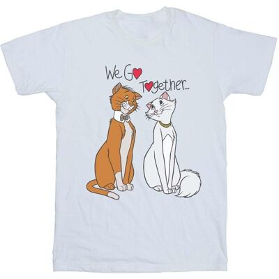 Disney Koszulka Damska / Damska The Aristocats We Go Together Cotton Boyfriend T-Shirt (S (52-55 Cm) / Ciepły Biały) Disney Koszulka Damska / Damska The Aristocats We Go Together Cotton Boyfriend T-Shirt (S (52-55 Cm) / Ciepły Biały)