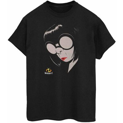Disney Koszulka Damska / Damska The Incredibles Edna Cotton Boyfriend T-Shirt (3XL / Czarny) Disney Koszulka Damska / Damska The Incredibles Edna Cotton Boyfriend T-Shirt (3XL / Czarny)