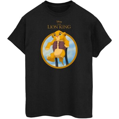 Disney Koszulka Damska / Damska The Lion King Show Simba Cotton Boyfriend T-Shirt (L / Czarny) Disney Koszulka Damska / Damska The Lion King Show Simba Cotton Boyfriend T-Shirt (L / Czarny)