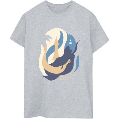 Disney Koszulka Damska / Damska The Little Mermaid Colour Silhouettes Cotton Boyfriend T-Shirt (S (52-55 Cm) / Jasnoszary) Disney Koszulka Damska / Damska The Little Mermaid Colour Silhouettes Cotton Boyfriend T-Shirt (S (52-55 Cm) / Jasnoszary)